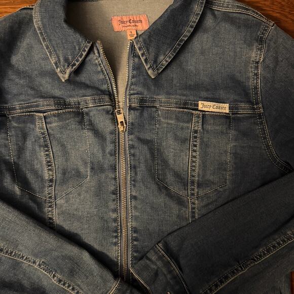 Juicy couture girls Jean jacket size large - Picture 2 of 4